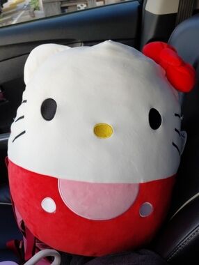 Hello Kitty Jumbo Squishmallow 16 inch Red Bow  Large Plush NEW 2025 Exclusive